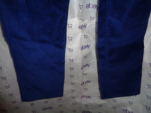 NEW Boden blue velet Teen girls Sequin pockets size 14 slim pants 26w 29L - Picture 5 of 8