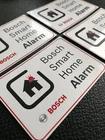 4x BOSCH SMART HOME ALARM | ALARM SYSTEM | WARNING STICKER DECAL SIGN