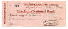 #0452 (Near) Ghost Town The Montana Company 1889 Merchants' MARYSVILLE Helbert