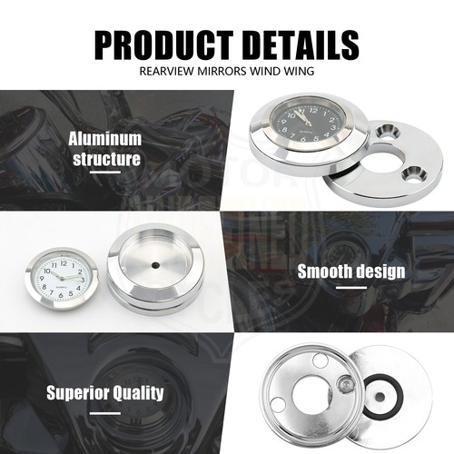 CNC Black Front Fork Lock Clock Cover Dial For Harley Road King FLHR 1994-2022 - Picture 7 of 8