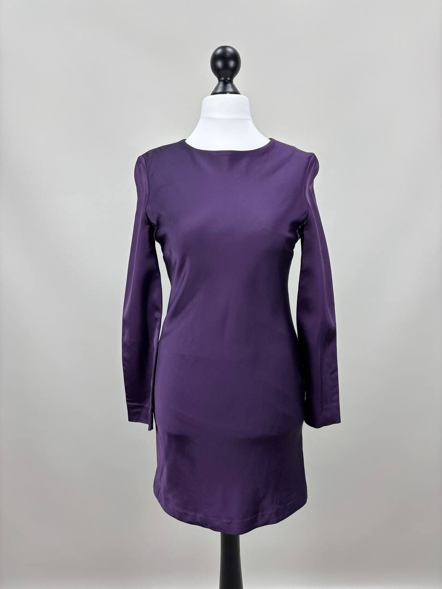 burberry purple dress BURBERRY Rose-Print Draped Chiffon Maxi Dress