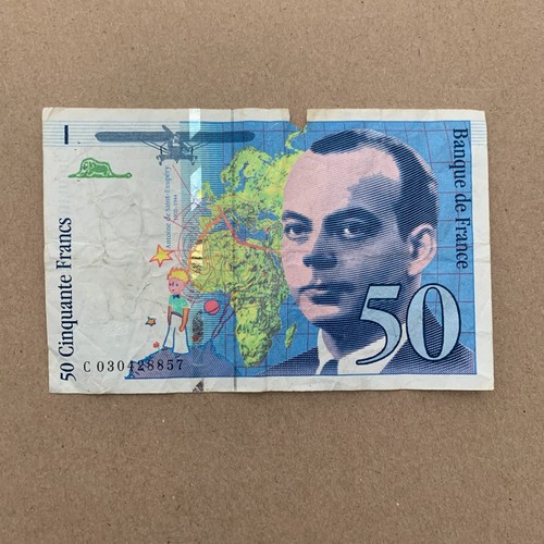 The Little Prince Paper Money FRANCE French 50 Francs 1990's Banknote Currency