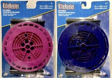 Brainstorm X Kites KiteReeler Lot: Winder  String 25lb x 200ft Blue  Pink NEW