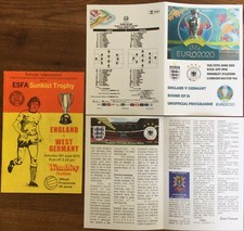 1979 2020 Germany v England EURO Programmes x 2 both played at Wembley