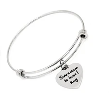 Fun Friend Gift, Sarcasm Is How I Hug Charm Bracelet, Sarcastic Friend Gift