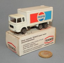Majorette Promo Texaco 1980 : Saviem Camion Distributeur Pepsi Cola (Version BE)