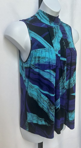 Calvin Klein Damen Gr. M ärmelloses Top und Plissee vorne. - Bild 2 von 9