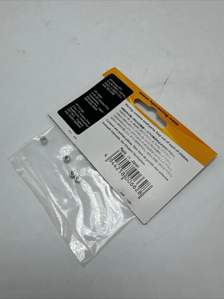 HPI Racing #Z662 Lock Nut M2 4 Pieces New In Package - Image 4 of 4