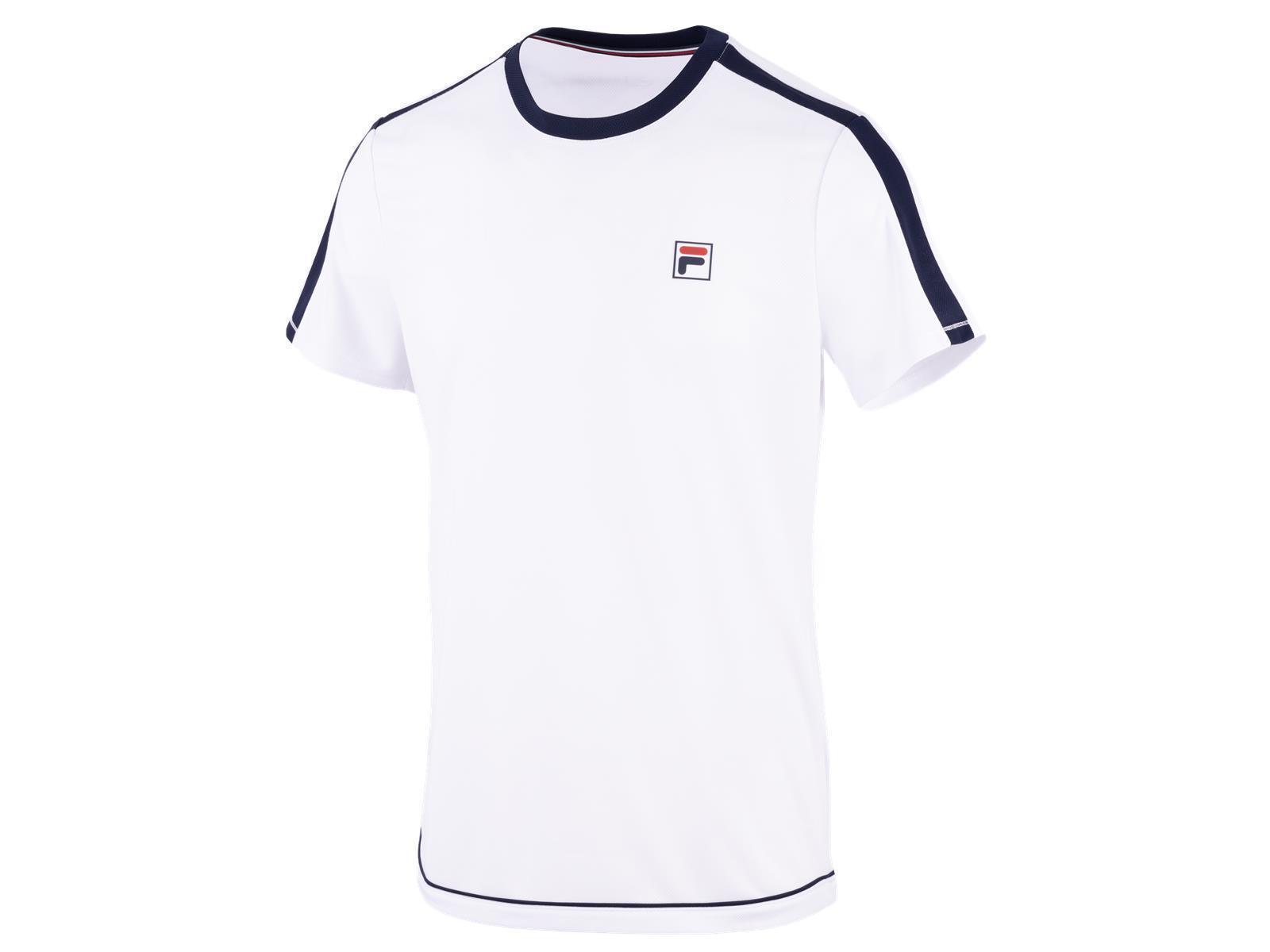 T shirt Fila Elias uomo white navy 