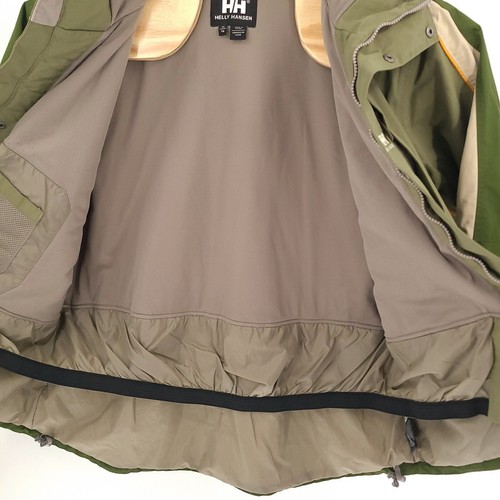 Helly Hansen Jacket Mens Extra Large Green Skiing Performance Hooded Nylon - Afbeelding 9 van 16