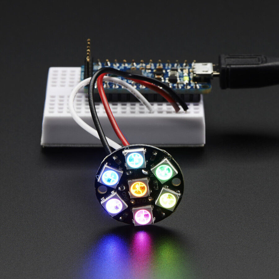 Adafruit NeoPixel JEWEL 7 X Ws2812 5050 RGB LEDs Integrated