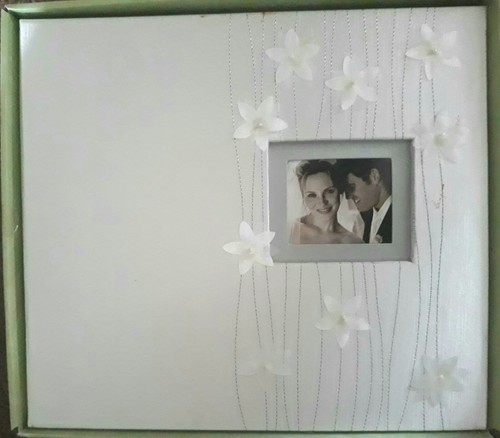 NEW K&COMPANY FOREVER YOURS Flowers 12x12 Wedding Fabric SCRAPBOOK Memory Album
