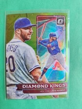 2022 Donruss Optic Green Prizm Pete Alonso - New York Mets DK No. 18