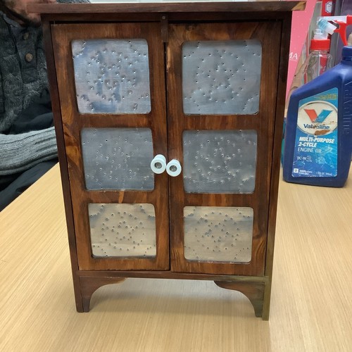 Vintage primitive handmade pie safe hanging cabinet | eBay