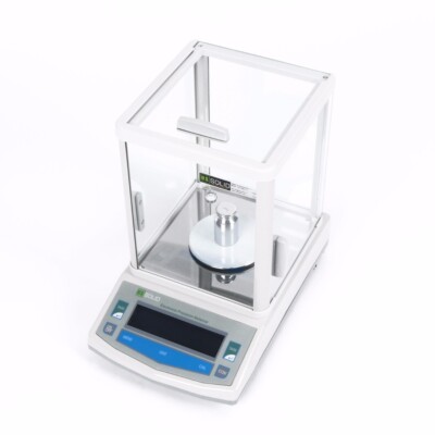 U.S. Solid Analytical Balance 300 x 0.001 g 1mg Lab Digital Precision Scale