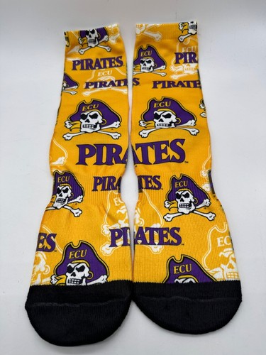 NEW ONE PAIR MENS "FOR BARE FEET" OFFICIALLY LICENSED COLLEGIATE SOCKS - Picture 140 of 174