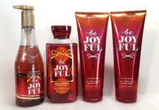 Bath Body Works BE JOYFUL Shower Gel Ultra Shea Cream  SEALED Hand Soap 4pc SET