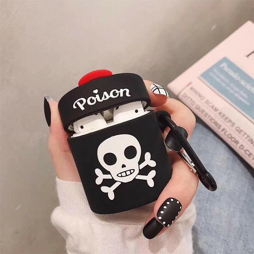 For Apple AirPods 2 / 1 Case Silicone Protective Cover Shockproof Skin +Keychain - Picture 44 of 79