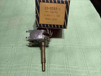 Philco OEM Part 33-5584-1 Variable Dual Potentiometer Control 2 Megohm 1 Megohm 