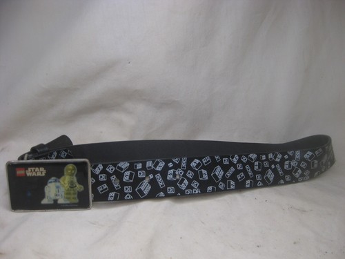 pre-owned LEGO STAR WARS belt buckle R2D2 C3PO kids bet approx. 27" 2010 - Picture 2 of 6