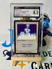 Magic MTG HOLY STRENGTH - BETA  CGC 8.5 - (NO BGS psa alpha commander swamp)