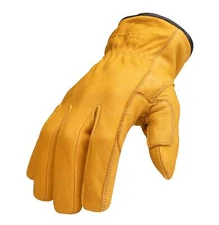 212 Permance Cut Resistant Buffalo Leather Driver Work Gloves EN Level 5
