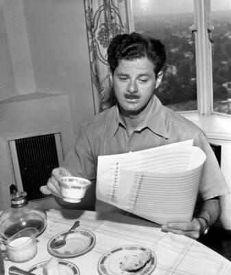 Radio writer-director Norman Corwin at home Hollywood CA June 1 1940s Old Photo