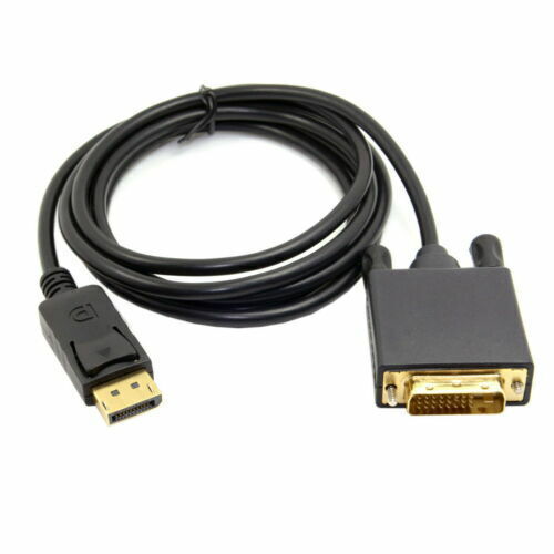 DVI 24+1 to DisplayPort DP Male Video Cable 6ft for DVI Monitor DP to DVI Cable - Afbeelding 1 van 7