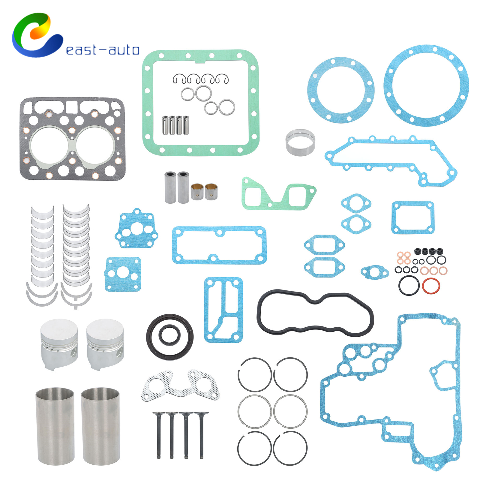 Kubota L3202 L225 Tractor Z751 Z750 Engine Overhaul Rebuild Kit