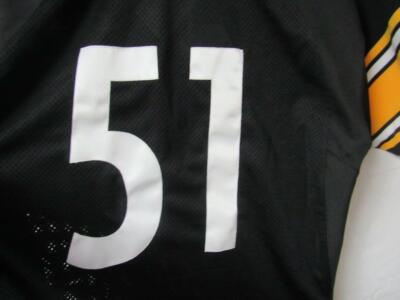 Pittsburgh Steelers Authentic Mens Size 50 #51 Jersey No Name A1