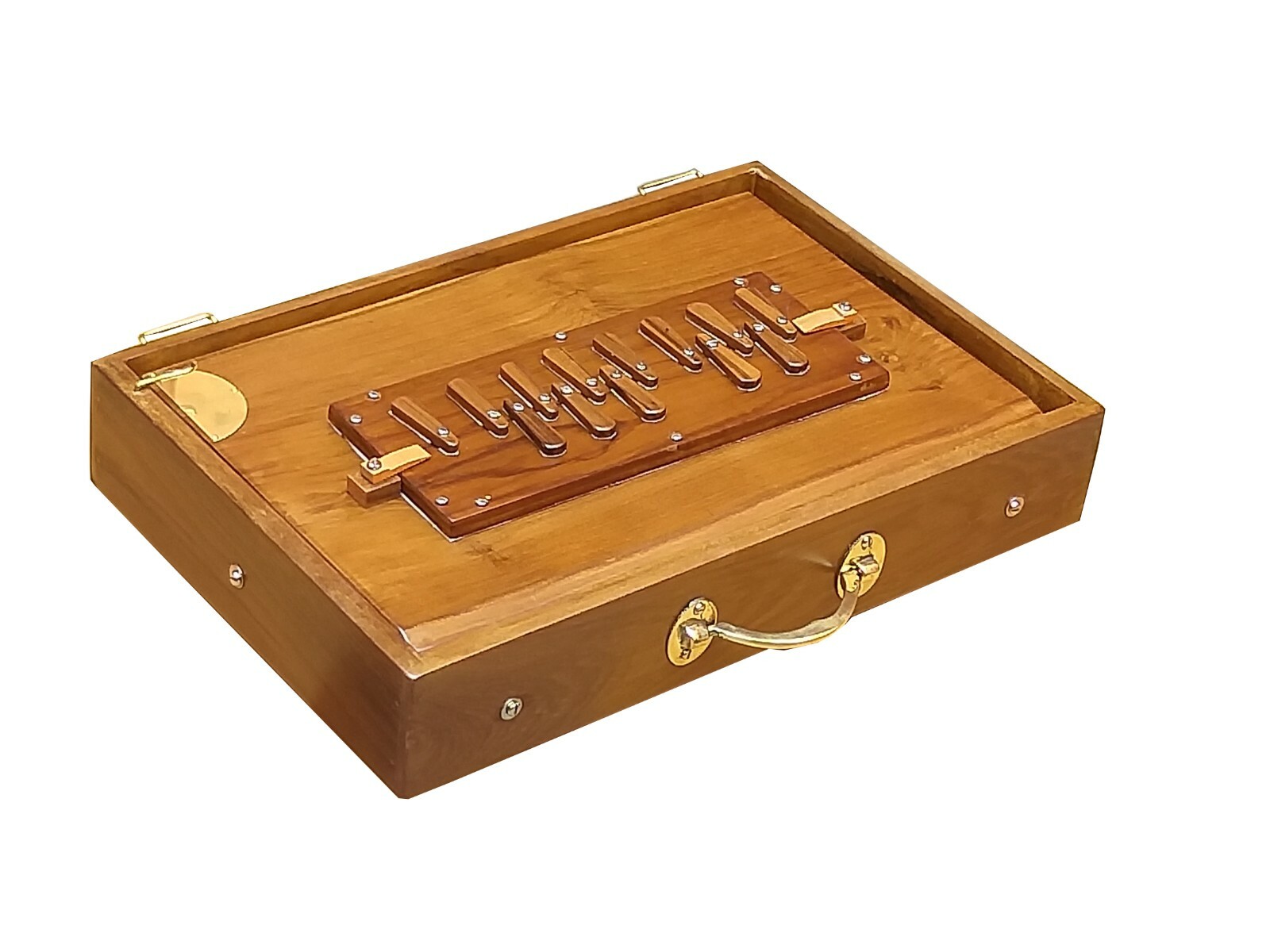 SHRUTI BOXTEAK WOOD SIZE (15" X 10" X 3")440 HzSWAR PETIBHAJAN