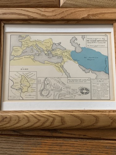 1873 Labberton Karten - Römisches Reich - Italien Latium Rom Toskana Roma Samaniten - Bild 3 von 6