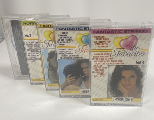Fantastic Strings My Favorites Music Cassette Tape s By Laser Light Vol. 1-5