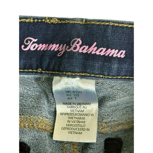 Tommy Bahama Girl's Jeans 7 Blue Medium Wash Skinny Slim Straight Leg Stretch - Picture 4 of 7