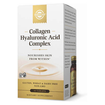 SOLGAR Collagen Hyaluronic Acid Complex 30 Tablets
