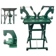 Manual Hand Iron Rivet Machine Heavy with Foot Press Iron Tool Two Stations