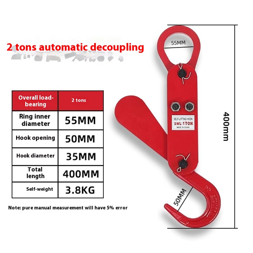 Ganci di Sollevamento Automatici Disaccoppiamento Grande Apertura Ganci di Sollevamento - Foto 4 di 19
