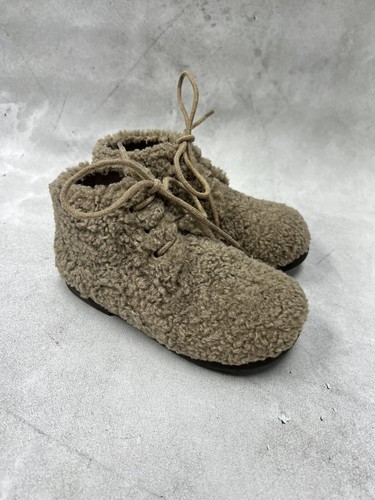 AOI sz 27 Age of Innocence Teddy Jane faux-fur ankle boots Toddler Girl - Picture 4 of 10