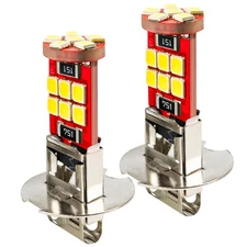 *2PCS H3 LED Fog Driving Light bulbs Conversion kit Super Bright DRL 6000K White