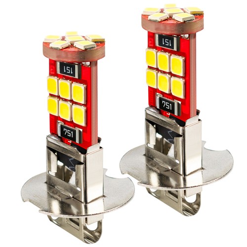 4X H3 18-SMD LED Light Bulbs Conversion White HID Bright 6000K Fog Lamp Bulb 453 - Picture 8 of 9