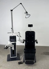 BURTON XL 3200 OPHTHALMIC EXAM CHAIR: w/ lamp and stand |099-8957593