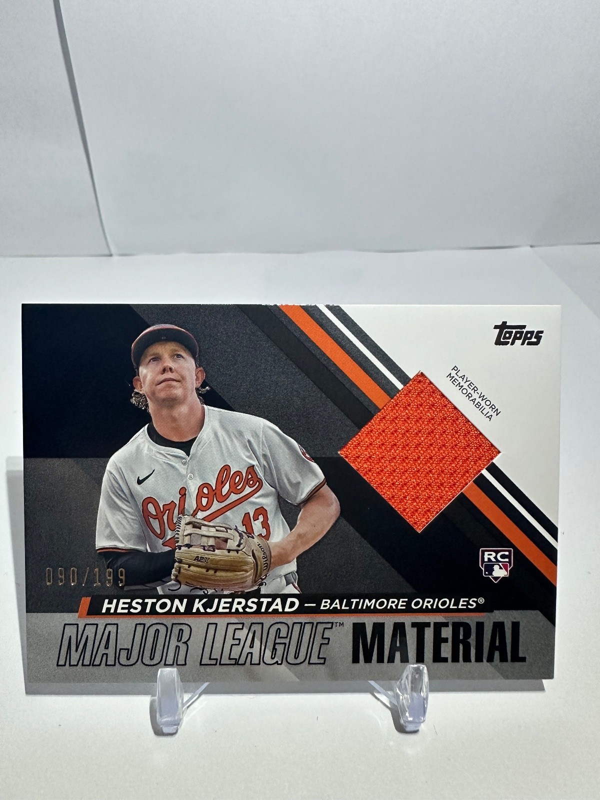 Actualización Topps 2024 material de Grandes Ligas negro/199 Heston Kjerstad