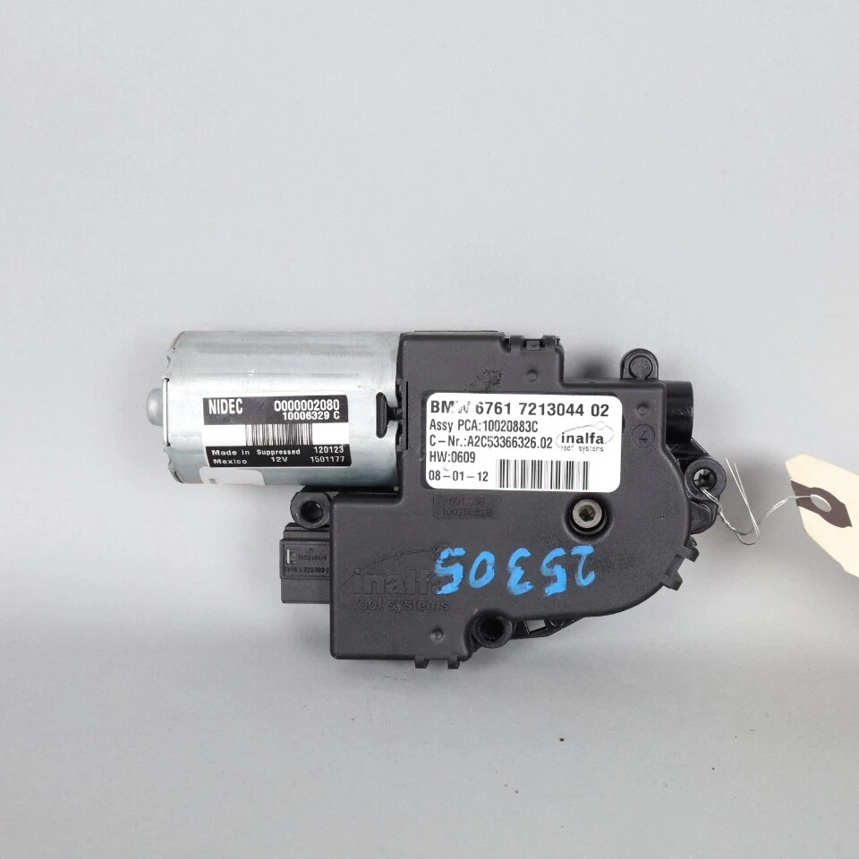 2011-2017 BMW F25 X3 X5 X1 Panoramic Sunroof Sun Roof Motor 67617213044 OEM Used - Изображение 2 из 4