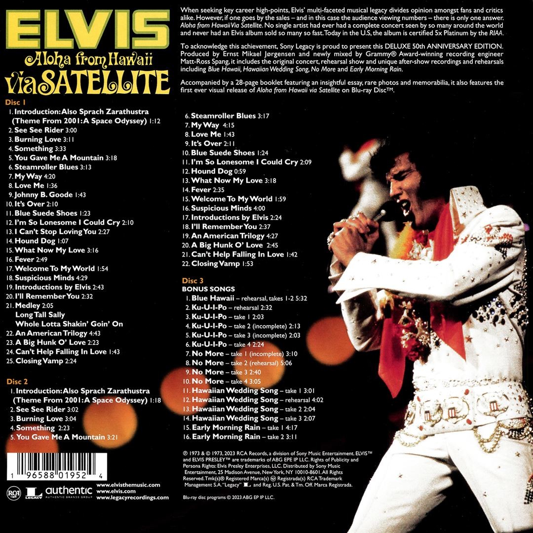 洋楽 ElvisPresley AlohaFromHawaiiViaSatellite Amazon.com: Aloha From Hawaii Via Satellite: CDs & Vinyl