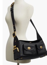 Sale !!! Coach Haversack Black Leather Turnlock Coach Originals Shoulder Bag NWT - Image 1