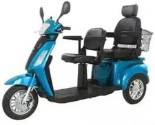 Two person - Adult 2 two seater electric tandem mobility scooter - 2 person