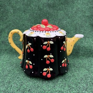Mary Engelbreit Large Very Cherry Teapot ME INK 2001