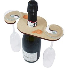 'Fluffy Persian Cat' Wooden Wine Glass / Bottle Holder (GH00084033)