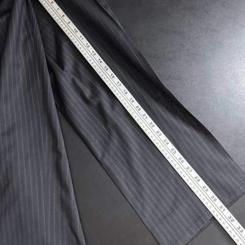 Traje de dos piezas a rayas gris 40R 33W personalizado para hombre puño de cirujano de negocios - Imagen 11 de 11