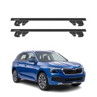 DachträGer GrundtäGer FüR Skoda Kamiq 2024-2026 Facelift Alu 90Kg TÜV Schwarz 2X